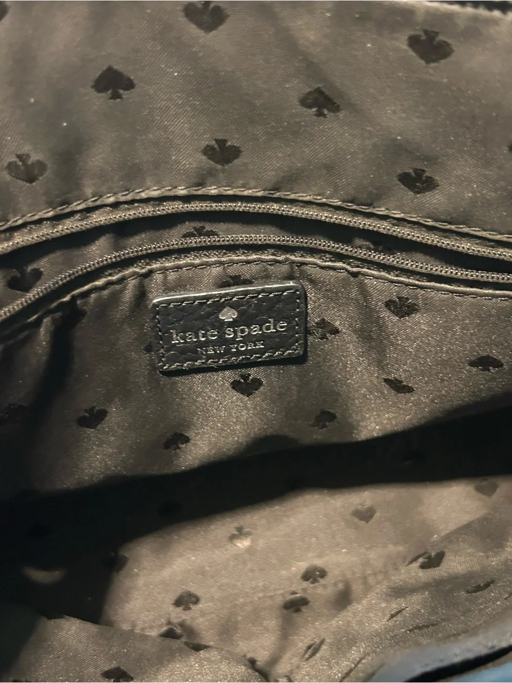 kate spade Black Pebbled Leather Satchel with Crossbody Strap